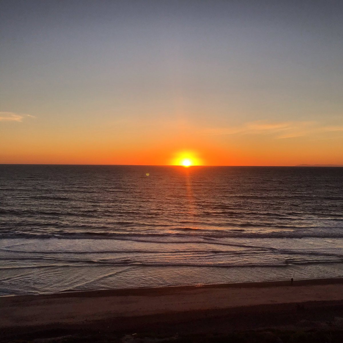At home in San Clemente. Loving the sunset.
