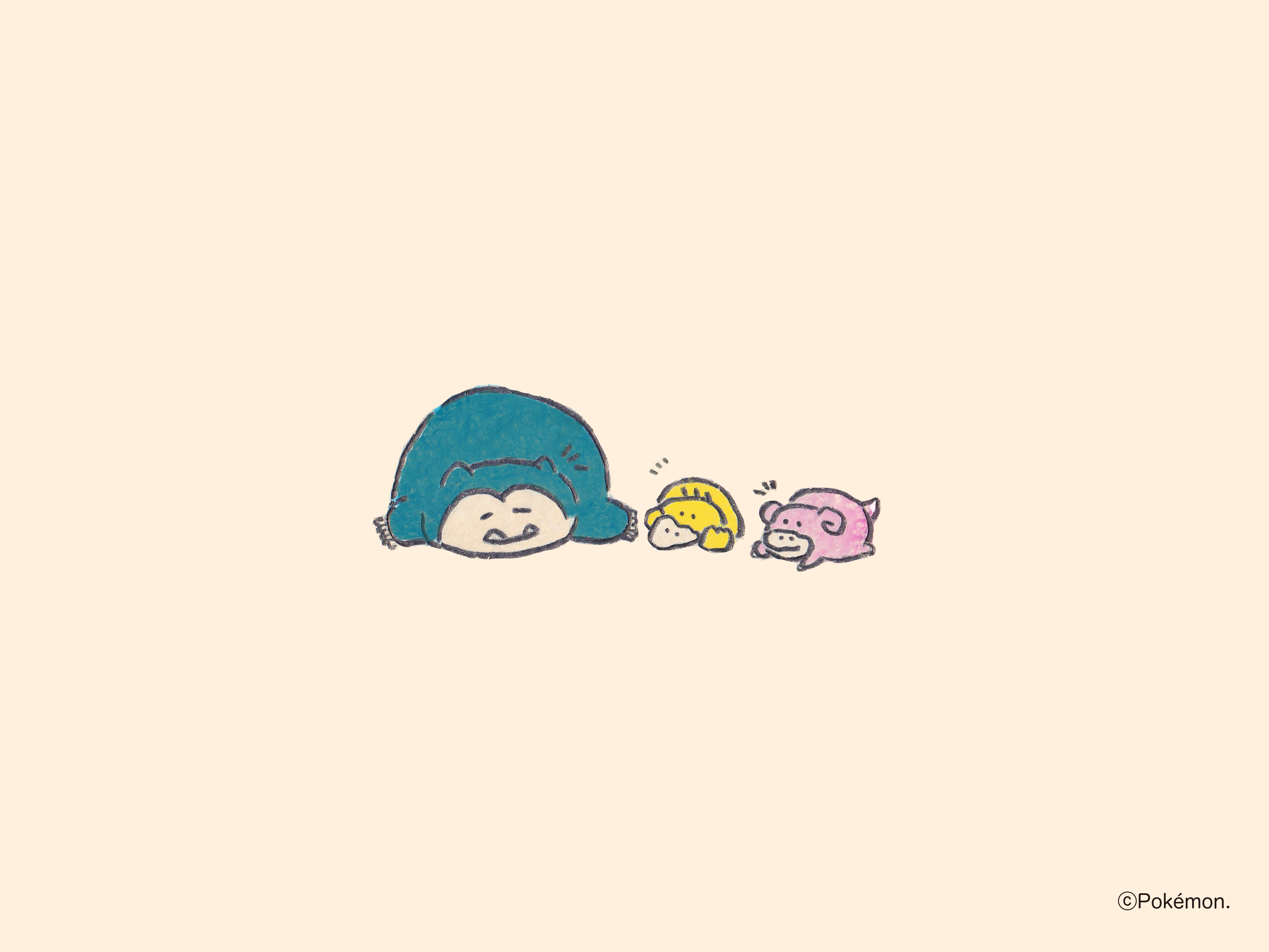 公式 ポケモン情報局 もくもくちゃん Mok2mok2 が描く カビゴン とポケモンたちの小さな小さな物語 ポケモン情報局 限定で 4つの物語をお届け 今日は コダック と ヤドン との何気ない一日のお話 できるときにできることを
