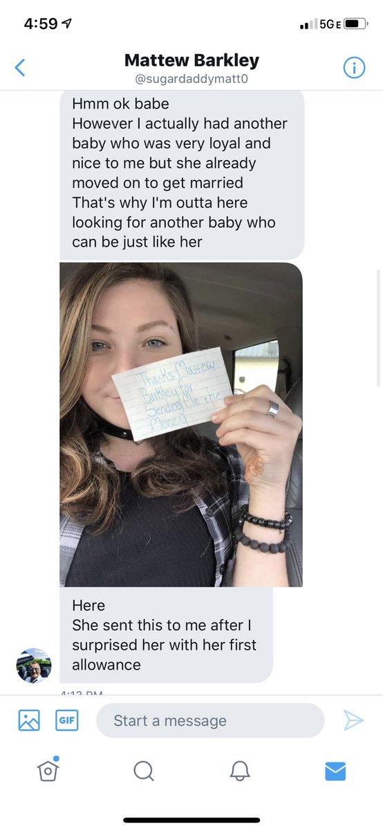 persephone1469's tweet photo. A thread on scammer @sugardaddymatt0 goddesses and sugar babies beware! #warning #scammer #scamdaddy https://t.co/9mv804yF0z
