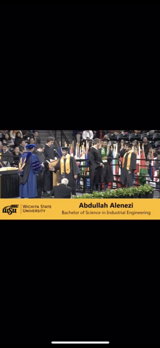 a_alowaihan1's tweet photo. ﴿ رب أَوزعني أن أَشكر نعمتك ﴾
اللهم ليس بجهدي واجتهادي إنما بتوفيق منك
تم  بحمدلله تخرجي من Wichita state university
بدرجة البكالوريوس في تخصص الهندسه الصناعية  
اسأل الله ان يكتب لي و لكم التوفيق و النجاح https://t.co/v7aJTwxOmW