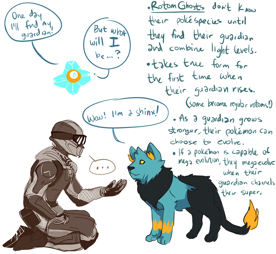 behold. destiny pokemon au 