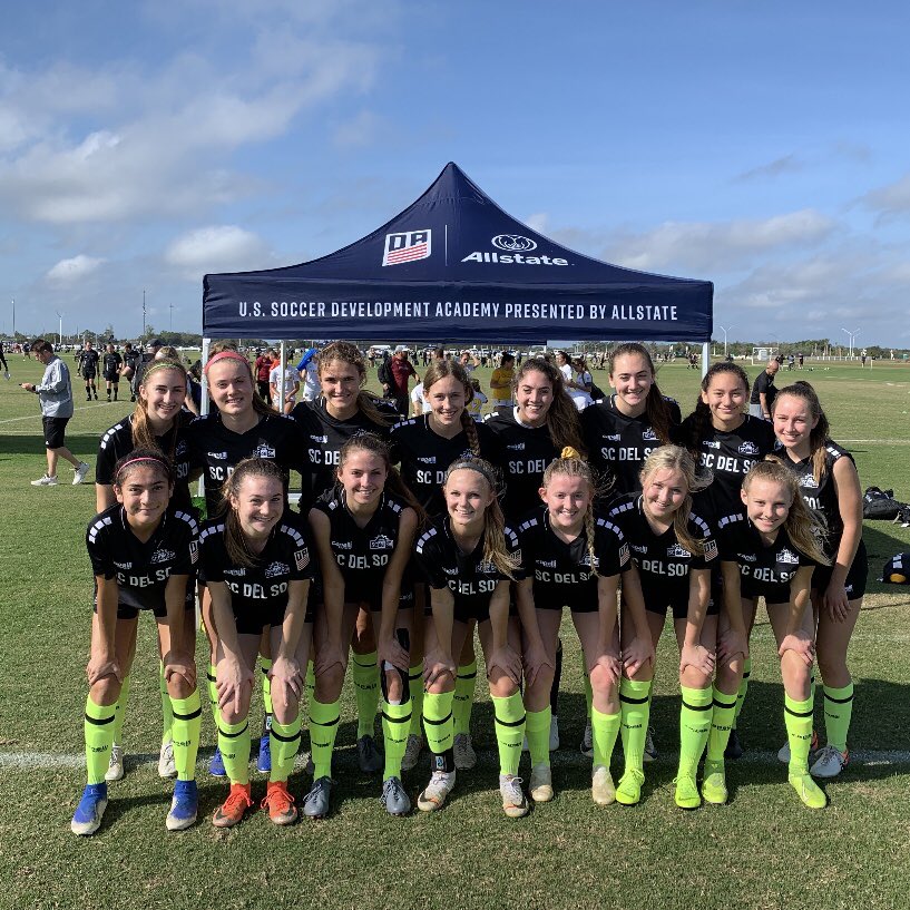 SCdelSol's tweet photo. Congrats to the U-17 Girls on an outstanding showing at the inaugural DA Cup and winning Championship Group F. They now qualify for the last 8 which will take place in Browns Summit, NC - April 30, May 1 &amp; 3!

They went undefeated in Florida

👉 https://t.co/vTkVFgwLYn https://t.co/MdOs1b1wDi