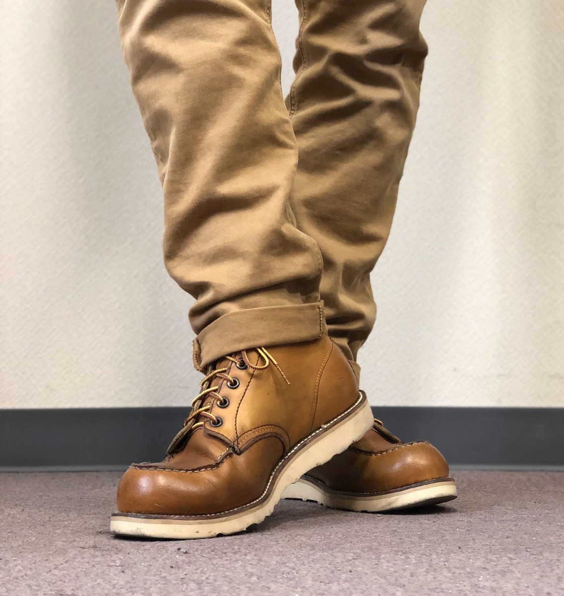 昭和の正露丸 Twitter પર Redwing 本日は875犬刻印の1で出動 久々の犬刻印ですが 足首部分の革が柔らかく包み込んでくれます 結構カサカサなので オイルよりもデリケートクリームで保湿だけしてあげようかと思います もう犬刻印が殆ど見えなくなってます