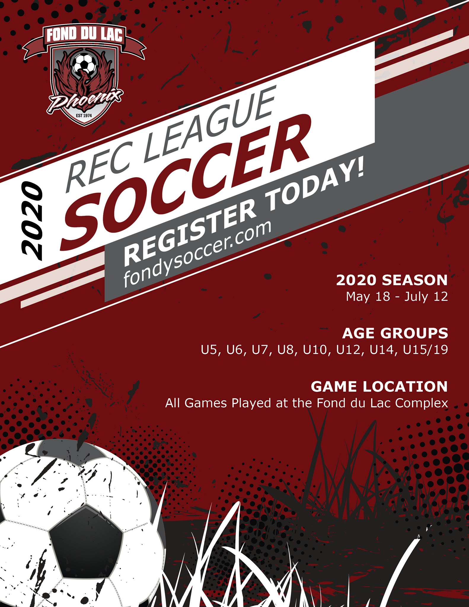 Uzivatel Fondy Soccer Na Twitteru Registration For Summer Rec League Soccer Is Now Open The Season Runs 5 18 7 12 Early Bird Pricing Remains 75 For U5 U14 If You Register By 2 2 Will Increase To