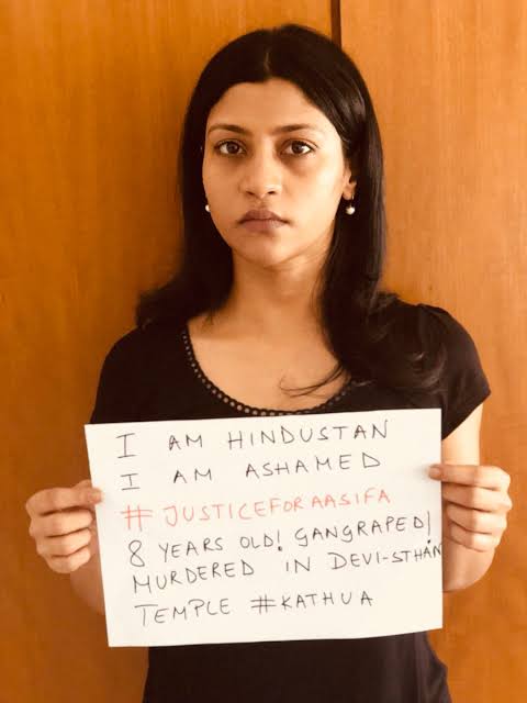 KanganaKaBhakt's tweet photo. Pic 1 - when kathua rape happened she is ashamed to b indian n she tweet abt hindu temple

Pic 2 - When #priyankareddycase happnd she remain silent cz congress or other opposition didnt gave money for this 

Pic 3 - again congress gve money to her 

Shame on u @konkonas 

#CAB https://t.co/QP4HYf7XD1