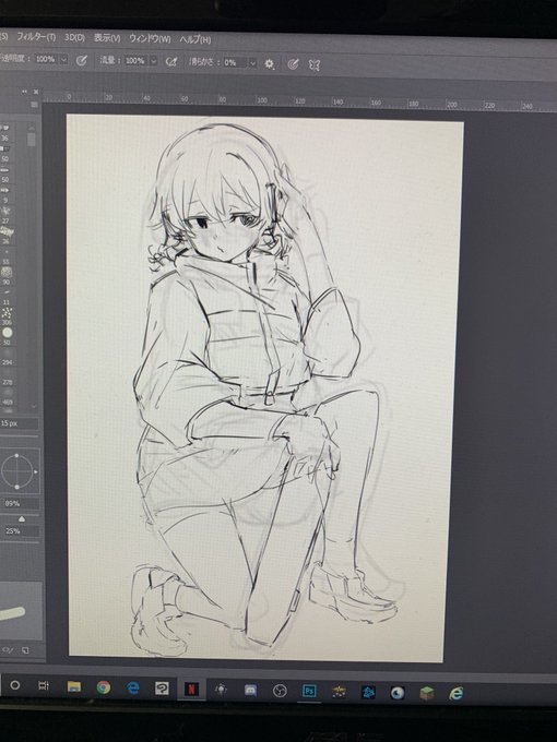 ひさびさに森久保を描いてるよ! 