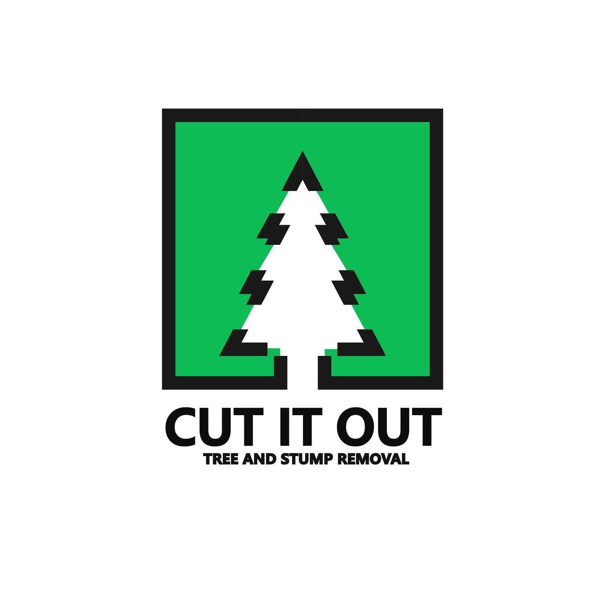CreativeAlpine's tweet image. Cut it out! Tree and stump removal Logo! #logomaker #logo #design #graphic #graphicdesign #inspiration #edit #client #freelancer #colour #art