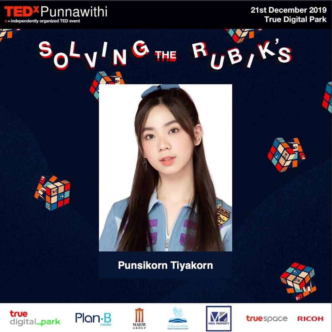 BPond85's tweet photo. So proud of you #PunBNK48 🙂👍🏻Congrats that you've a chance to join the big event as TED talk. I know you always do the best. 
#TedxPunnawithi #Solvingtherubiks #PunSocialDetox https://t.co/AYM6xImQHH