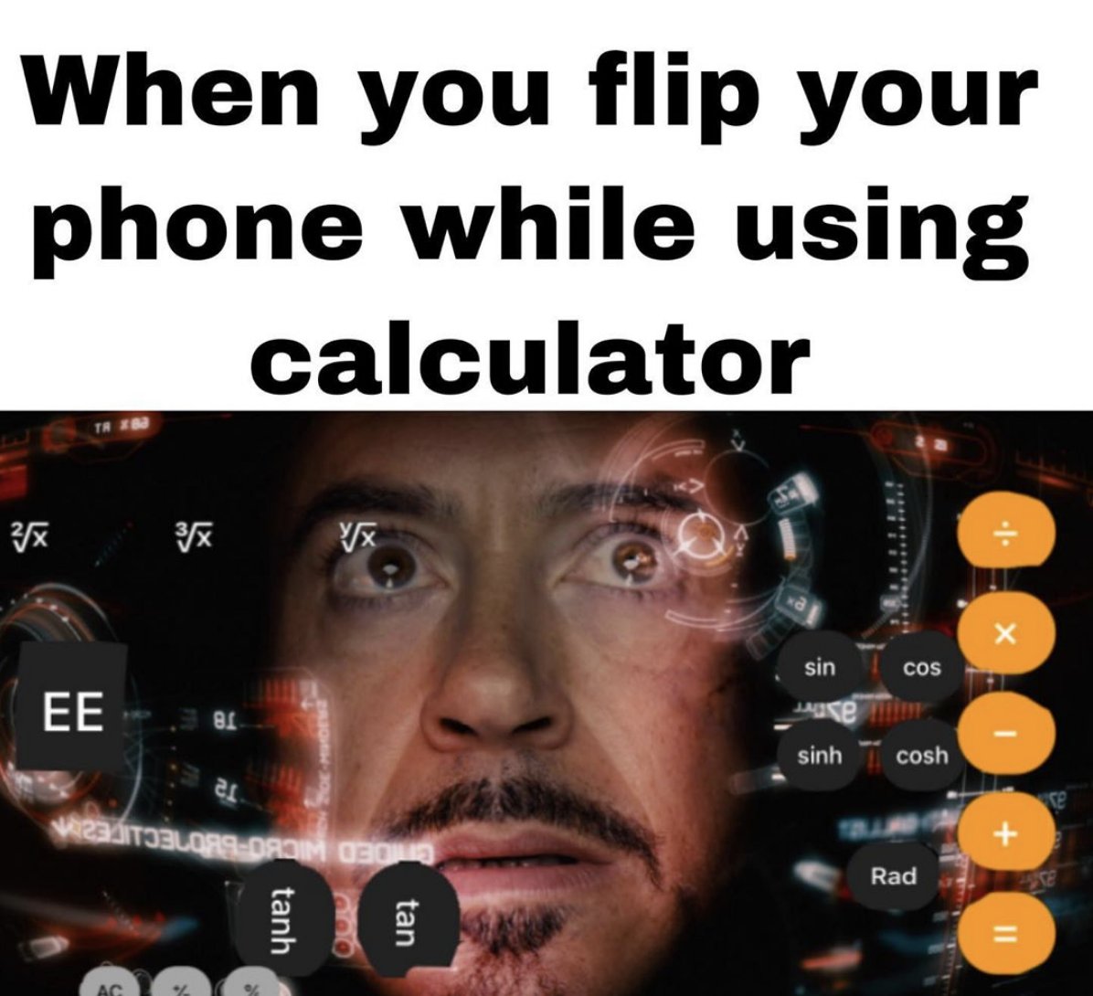 Setup2Repair's tweet photo. Still trying to work out who uses all those options on the calculator! ๐คฃ
.
Photo Credit goes to @axcyale - That one tickled us ๐๐ผ
.
#apple #iphone #ipad #mobile #phone #tablet #repair #buxton #derbyshire #smallbusiness #droppedphone #winning #easyfix #tech #repairs #iphonememe https://t.co/qyw7BXFkl5