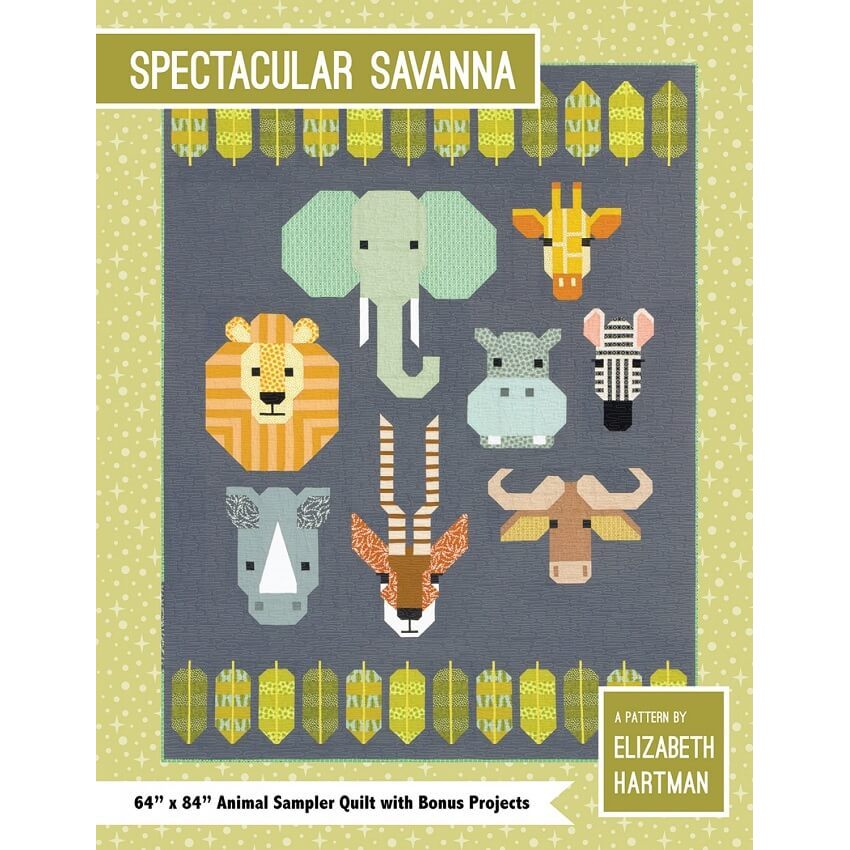 Hear the sounds of East Africa with this quilt pattern from Elizabeth Hartman called Spectacular Savanna. Can you name all the animals?

ow.ly/ui7C50xzSxF

#fabricgardenau
#elizabethhartmanquiltpattern
#spectacularsavannaquiltpattern
#safariquiltpattern
#foundationpiecing