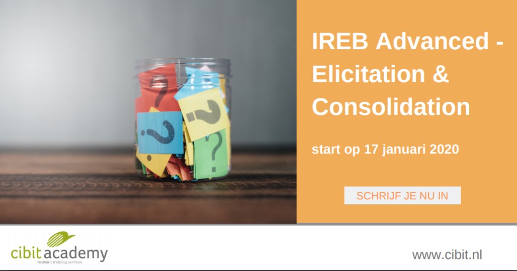 Heb jij #IREB Foundation #CPRE certificering al gedaan en wil je je kennis en vaardigheden verdiepen van het eliciteren, valideren en onderhandelen? bit.ly/33u0lAc #cibitacademy #inspearit