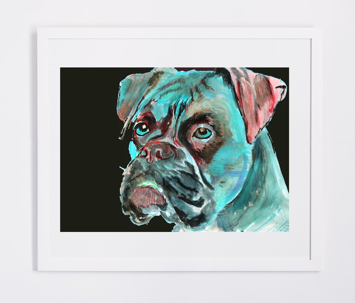 OscarJetson's tweet photo. Boxer Dog painting art print, topaz blue, Aqua marine,Topaz Blue and crimson abstract boxer dog wall art home decor boxer dog gift idea https://t.co/tdv2zl6NsO #painting #xmasgifts #puppy #dogowner #art #dogodtheday #doglover #wallartdecor #TopazBlue https://t.co/KK5QDpedlW
