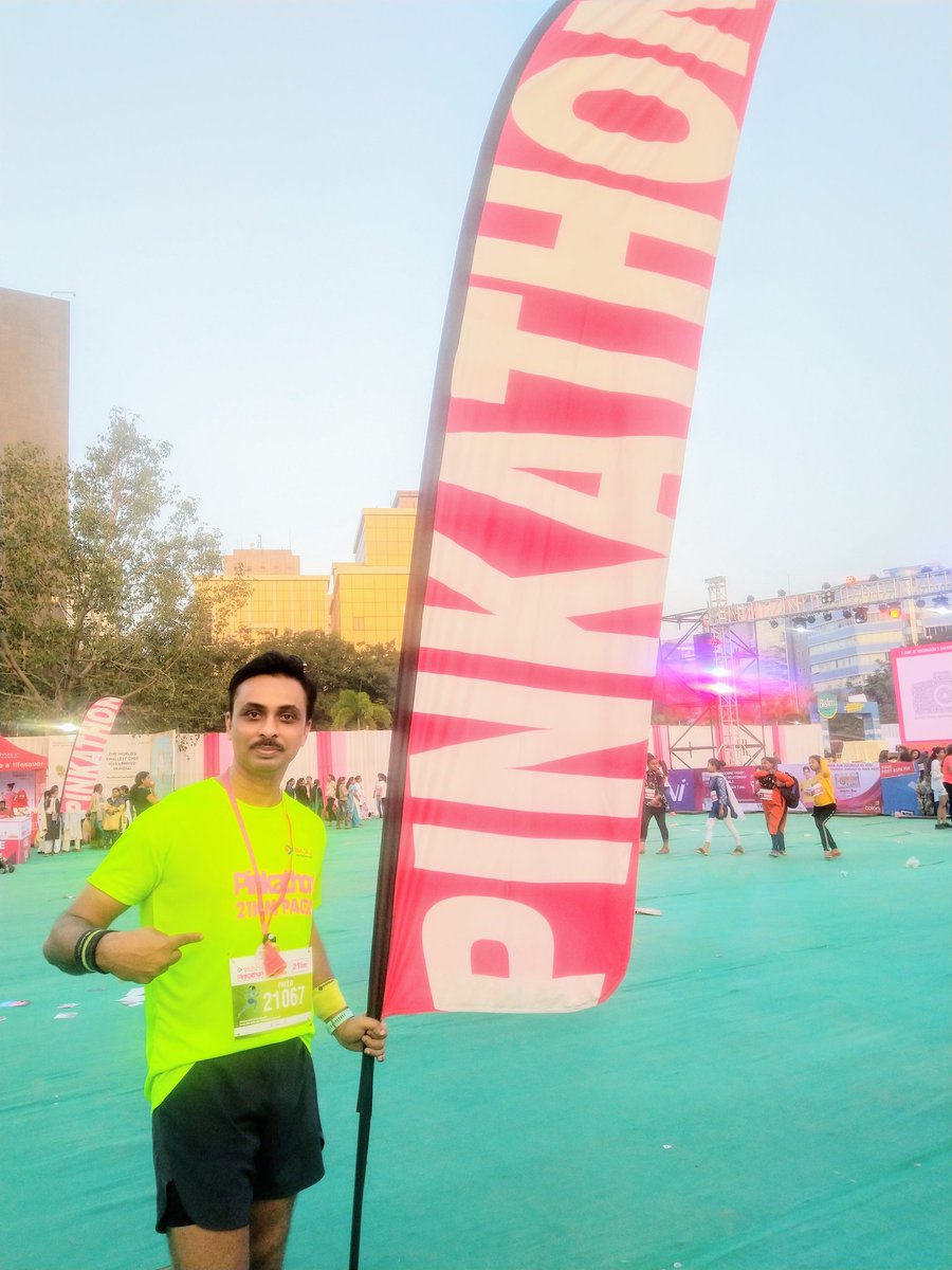 #PinkHued
@PinkathonIndia 
#Pacer21K
#CharmAndGrace @ankita Konwar
#fitness