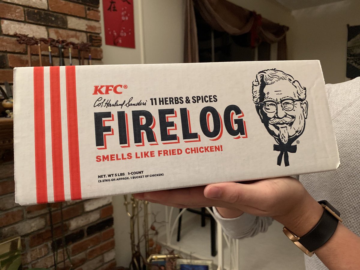 This ⁦<a href="/kfc/">KFC</a>⁩ fire log may be the greatest invention of the 21st century to date.