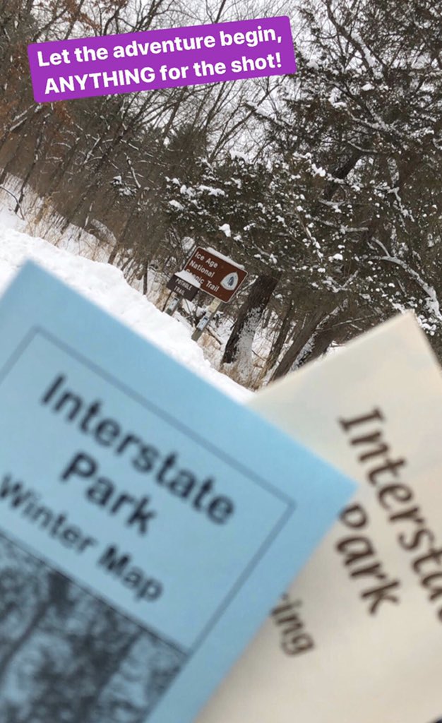 KellyKix's tweet photo. Birthday Weekend adventures brought me to one of my favorite places on earth... #InterstatePark β’ As much time as Iβve spent in the park over the years, never have I ever hiked the terrain in the snow and cold. So glad I did it. https://t.co/g4JZsksFmz