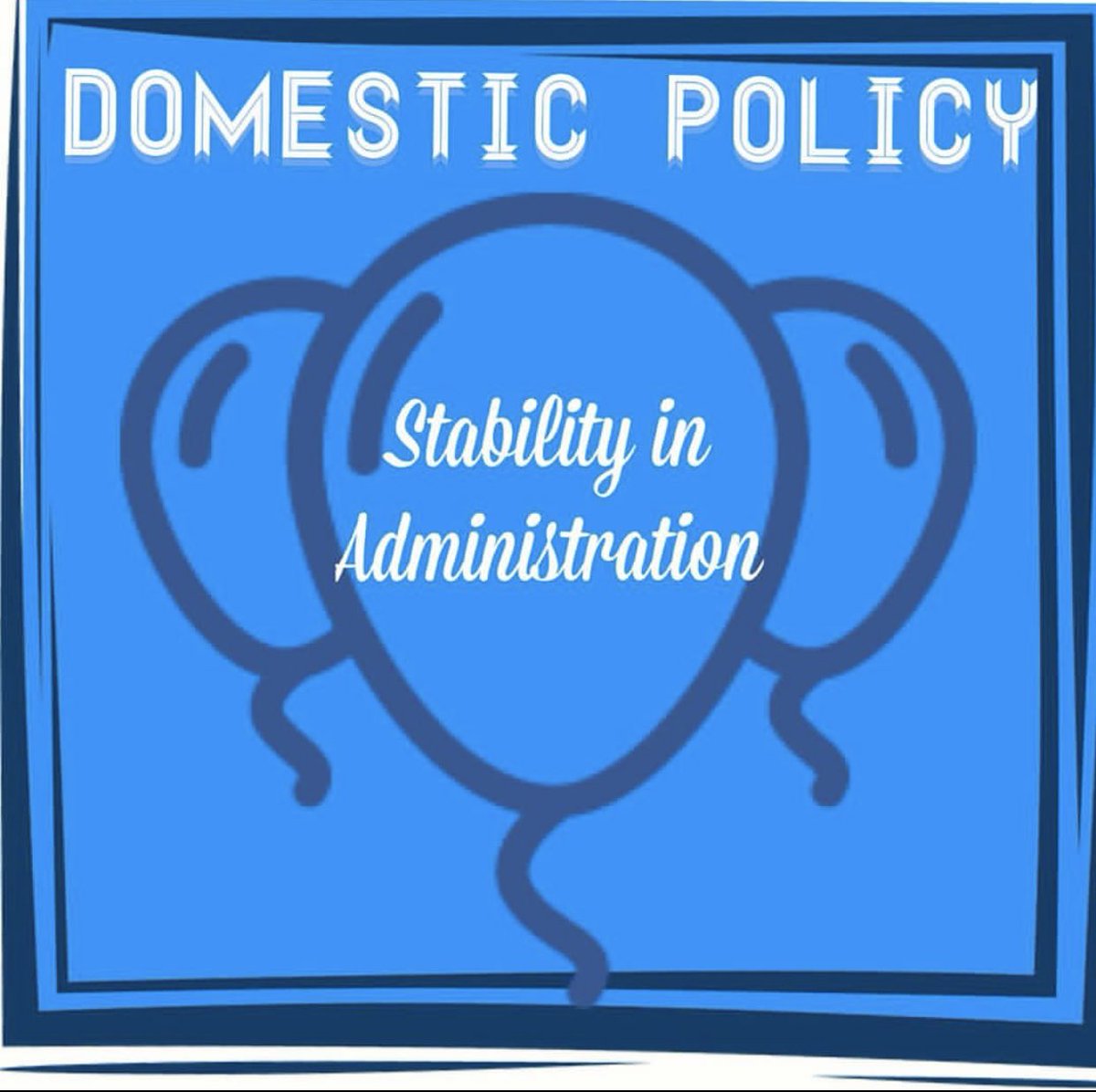 Domestic Policy #3
Our party finds stability within administration to be a key part of maintaining a positive school environment, in order to foster lasting relationships between students and teachers over the course of a four year education at PTHS.💙 #PresidentofPequannock2019