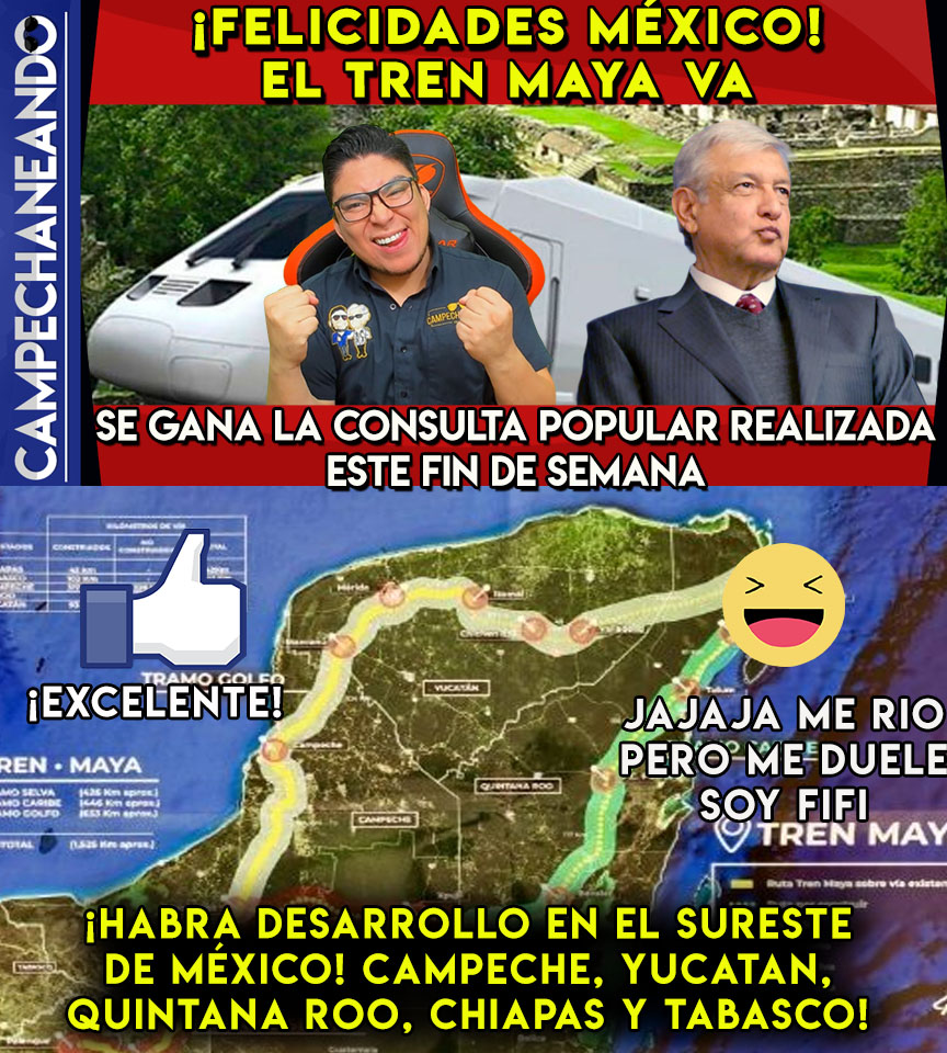 Edd_Campe's tweet photo. ¡Se ganó la consulta! El tren maya va #TrenMaya #TrenMayaVa ¡Felicidades México! https://t.co/yQQGYbr5HM