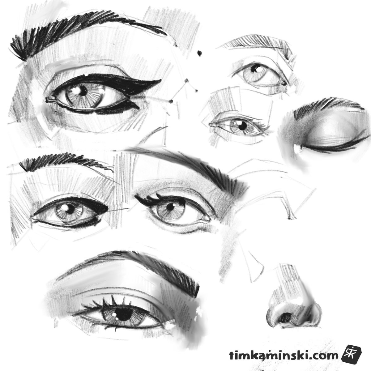 Been sketching a lot more lately. #2dart #portrait #eyes 