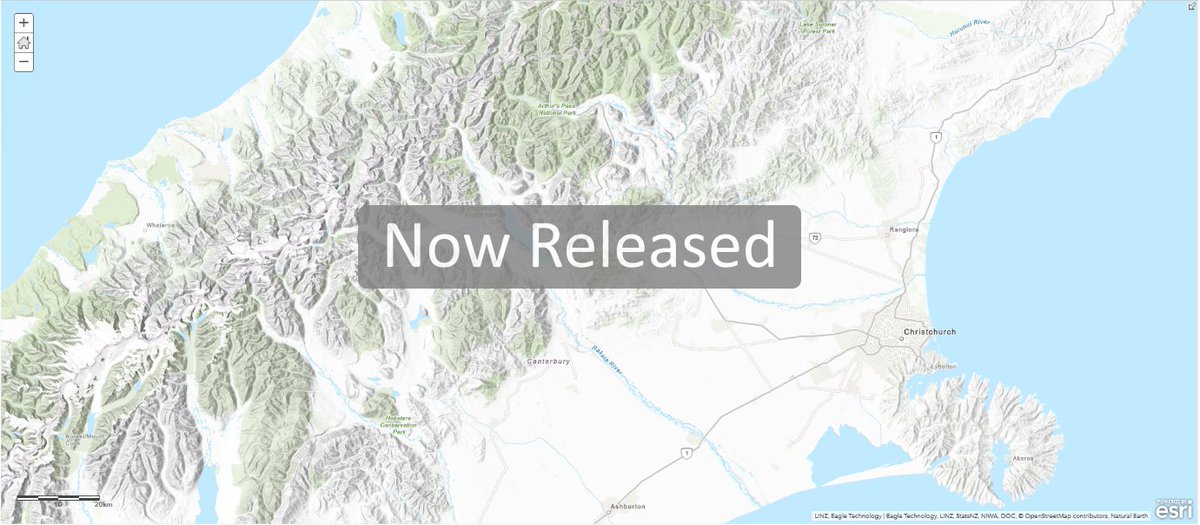 eaglegis's tweet image. As an early Christmas present, we&apos;re very excited to announce the release of the first of our new NZTM Vector Basemaps. #ArcGIS #Basemaps. Check out the NZ Topo Basemap and learn more about what&apos;s next: eagle.co.nz/blog/next-gene…