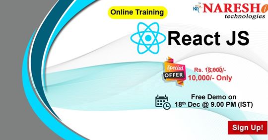 hemanth40459062's tweet image. React Js Online Training Demo on 18th Dec @ 9:00 PM IST By Real-Time Expert
Demo link: zoom.us/j/202118426
📧: online@nareshit.com | 📲: +91-8179191999
#reactjs #reactjsonlinetraining #online #training #softwaretraining #courses