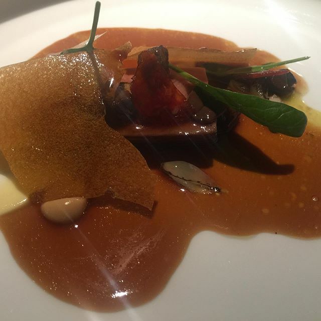 Seventh course @biancrestaurant - Iberico pork filet/quahog clam/chorizo/olive/Dijon mustard - great finish of the savory courses with Iberico pork #hamburg #germany #restaurant #vacation #michelin #michelinstar #tastingmenu #bianc #iberico #pork #filet … ift.tt/38JYP02