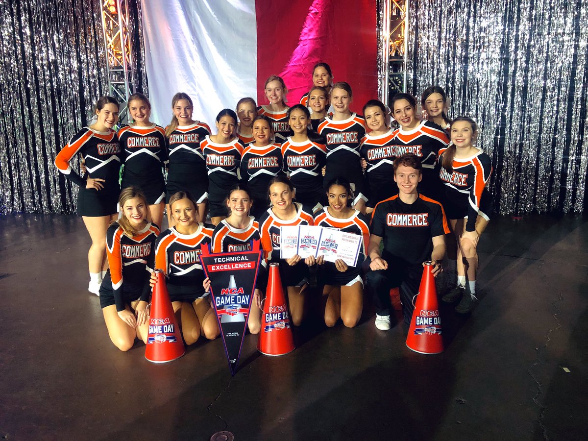 tigercheer20's tweet photo. NCA 3A Champs in Band Chant, Cheer, and Fight Song! As well as the winners of the Technical Award for an outstanding performance of Fight Song! https://t.co/cBJeZqix3k