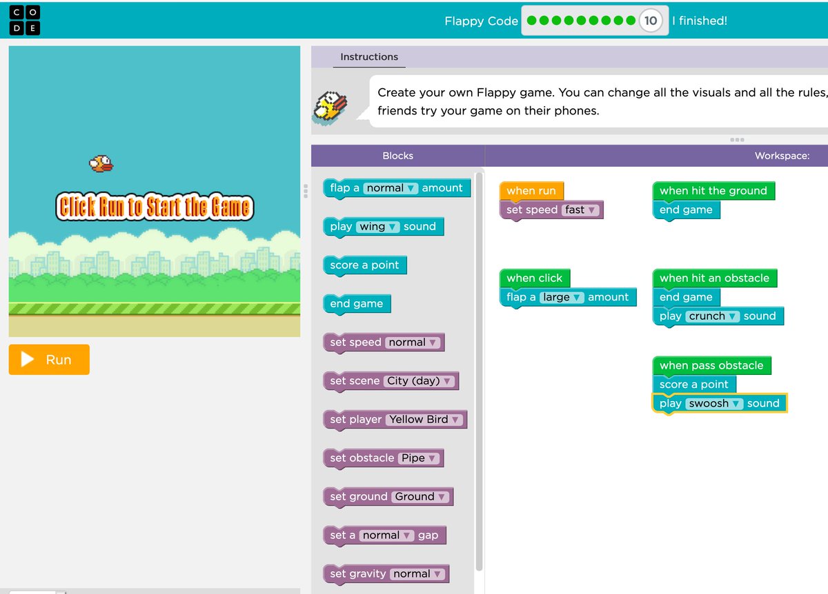 MeadMSMath's tweet image. Tech Challenge #7 complete! Simple block coding is a great way for people to create and explore! #GreatTwitterTechChallenge #HourofCode