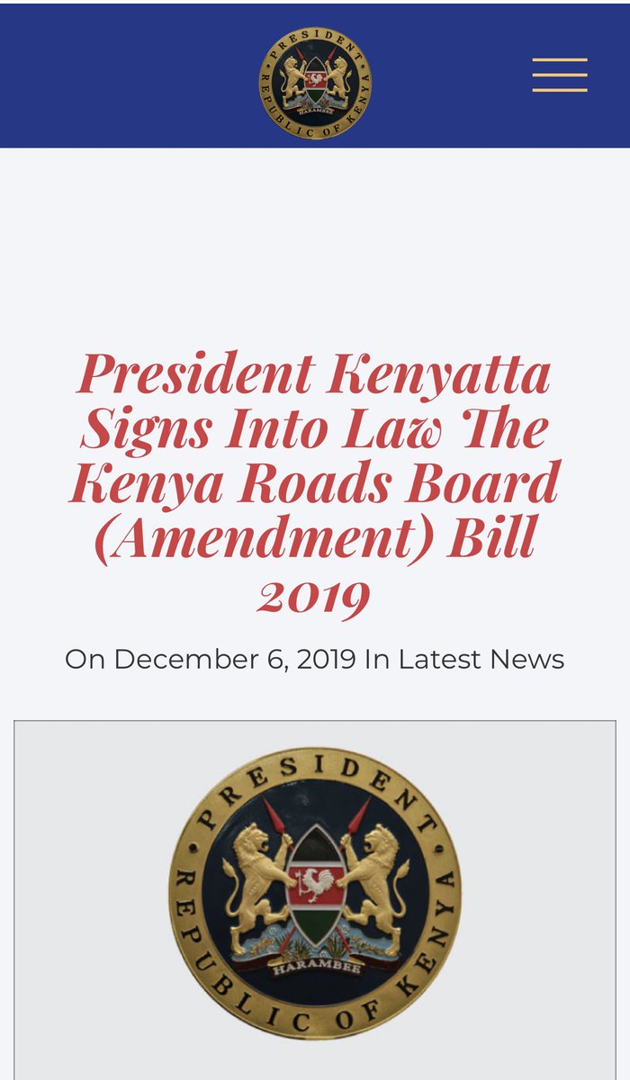 Mr. President why did you sign the roads bill yet the mediation collapsed?(Senate vs National Assembly) if you are talking about fighting and ending corruption why on earth would you cherry pick? Are you aware of the budgetary implications on your actions? ⁦<a href="/citizentvkenya/">Citizen TV Kenya</a>⁩