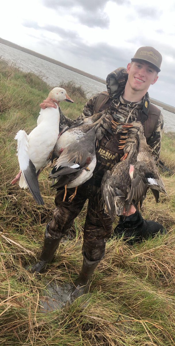 shaneoehler02's tweet photo. @Cade_taylor05 Hell yeah bro. Got my first pintail yesterday morning on the coast and this was our two man plus a snow this morning. https://t.co/hUzbok1PrP