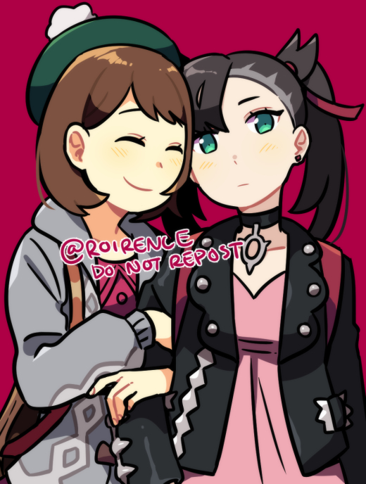 ユウリ(トレーナー) ,マリィ(ポケモントレーナー) 「gloria and marnie doodle 」|Roi@Sakura Con 2319のイラスト