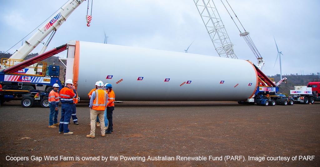 The final component of Coopers Gap Wind Farm has been delivered. With 123 turbines made up of 10 components each, there has been a total of 1,230 parts that have made their way from the Port of Brisbane to Coopers Gap. A huge thank you to the local community for their patience!