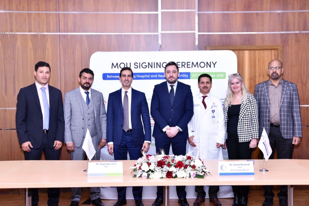 Al Sharq Hospital signed a collaboration agreement with HealthPlus Fertility Center. Based on this agreement, Al Sharq’s Obstetrics &amp; Gynecology department will collaborate with HealthPlus Fertility Center for infertility testing and IVF procedures
