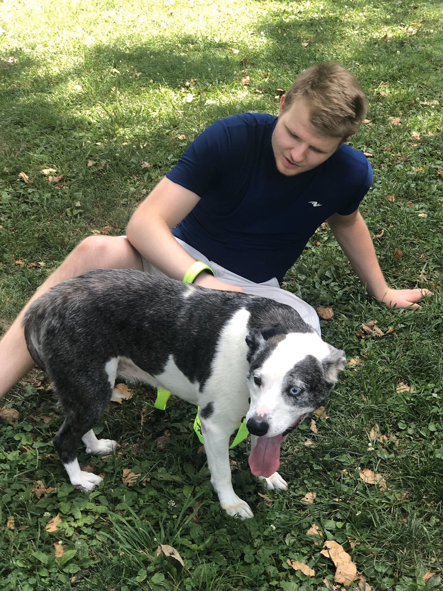My boyfriends and my his baby callie 🐶💙