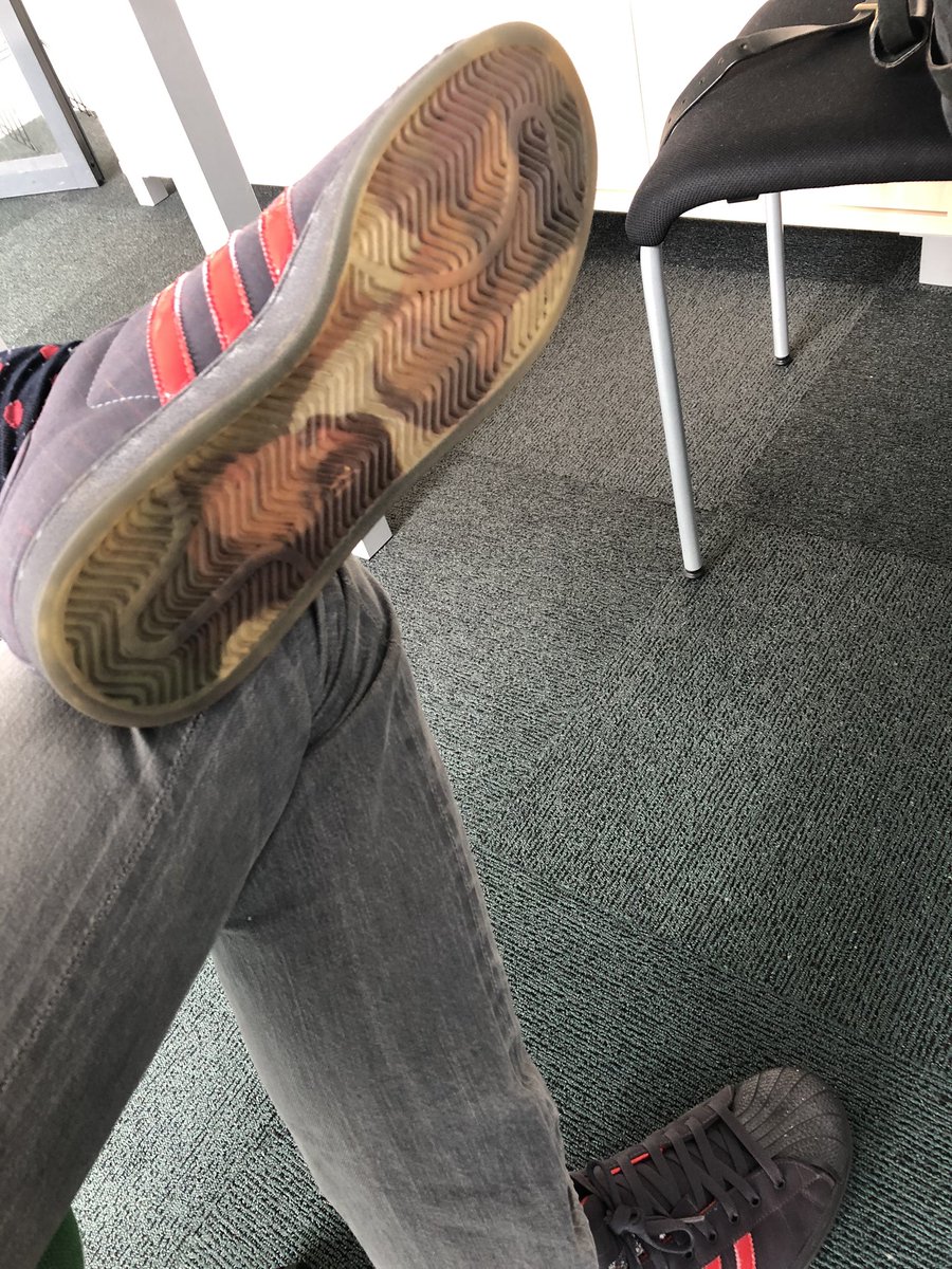 allthatmattis's tweet photo. I don’t want to take all the credit but this morning I put on shoes featuring @flea333, @RHCPchad, AK and #JohnFrusciante, and by lunchtime they were back together. @ChiliPeppers https://t.co/ig18b4bX86
