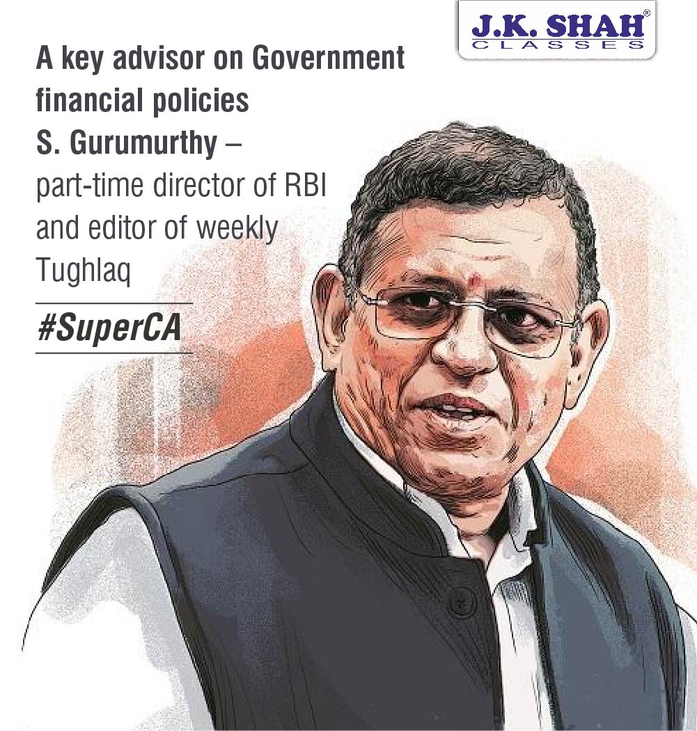 jkshah_classes's tweet photo. Swaminathan Gurumurthy is a chartered accountant by profession and a very well-known advisor to many corporates on law and finance. As a professional, he has mediated and solved some of the complex corporate issues. #SuperCA https://t.co/O5p2nX0oDk