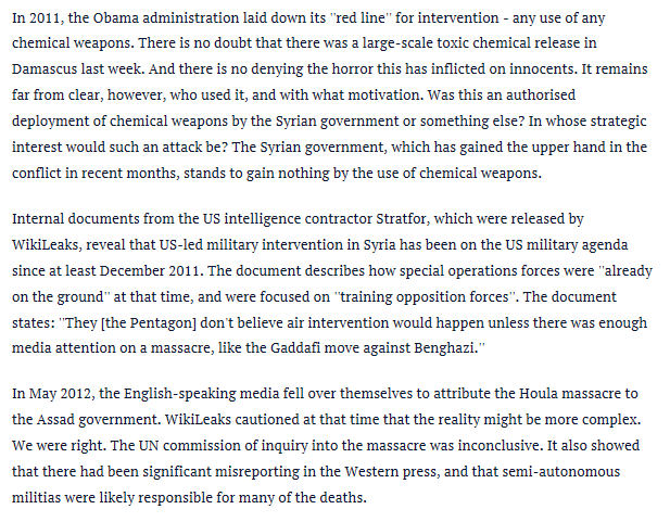 GraffitiExpert's tweet photo. "What Australian interests are served by going along with a US-led intervention in Syria? The answer is none. The case for intervention has not been made." 

Julian Assange, August 2013 - BEFORE we joined the war on Syria https://t.co/VehGLY6bIR 

LET JULIAN ASSANGE SPEAK! https://t.co/cniBUK1gcO