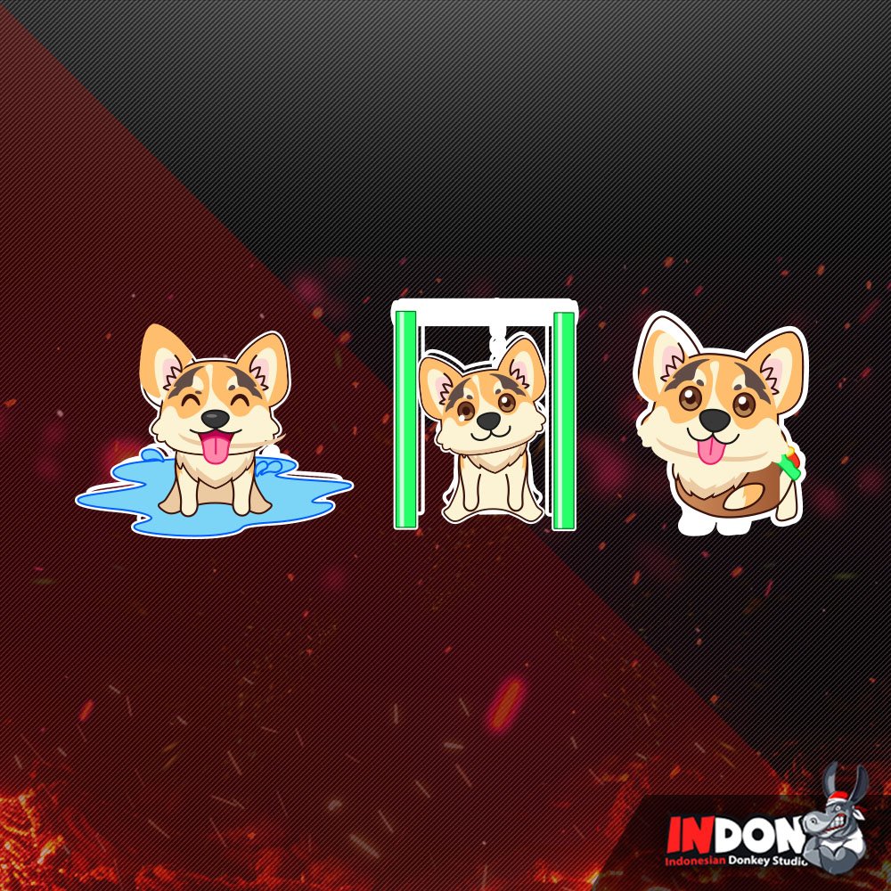 IndonDesign's tweet photo. Do you see this sticker? We always create cute &amp; nice sticker✨
.
If do you need some fresh new sticker design for your twitch channel? Contact me now😉
#sticker #funnysticker #stickers #cutesticker #illustration #graphicdesign #twitch #twitchemote #twitchsticker #twitchcreative https://t.co/TiEy4G9Xle