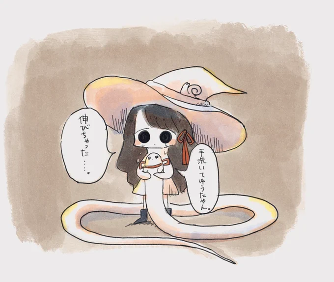つめたいさん(@ITumeta )とこのレドと伸びちゃったグレゴールを描きました。(ごめんなさい。)
遅くなりましたが、10000followerおめでとうございます? 