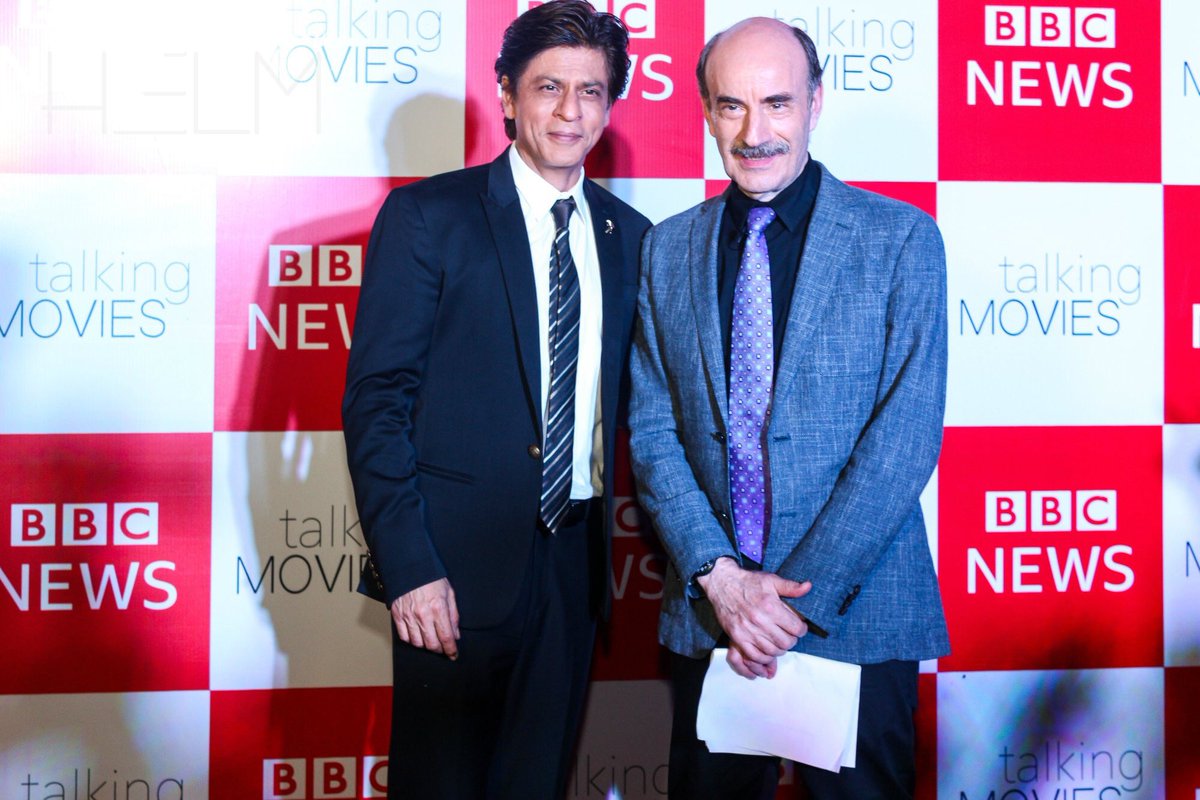 HelmExp's tweet photo. To mark the 20th anniversary of BBC Talking Movies, we had the one & only Shahrukh Khan live in conversation with Tom Brook himself #helmexp #atthehelm #bbcworldnews #talkingmovies #tombrook #shahrukhkhan #bollywood #kingkhan #workvibes #byinvitationonly #mumbai https://t.co/9ynbrmp8xS