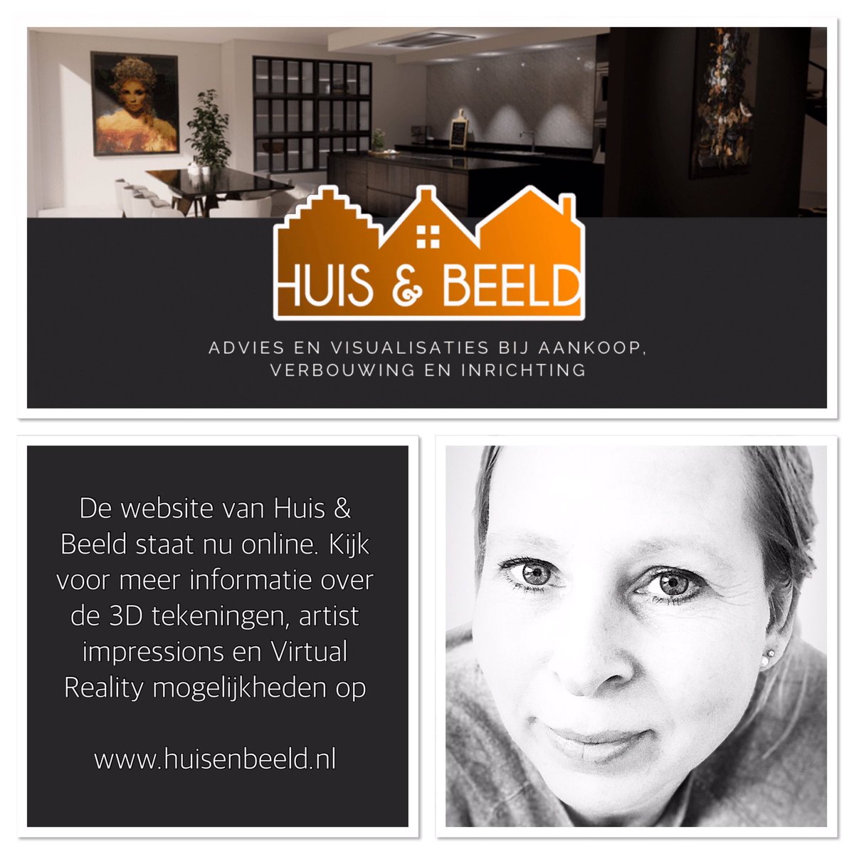 WEBSITE ONLINE huisenbeeld.nl #3D #VR #interieurontwerp #artistimpressions #visualisaties