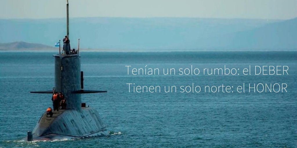 Como todos los días tenemos presente, recordamos y honramos a nuestros 44 queridos marinos del #ARASanJuan !!!    🇦🇷⚓️

#siemprepresentes #noolvidamos