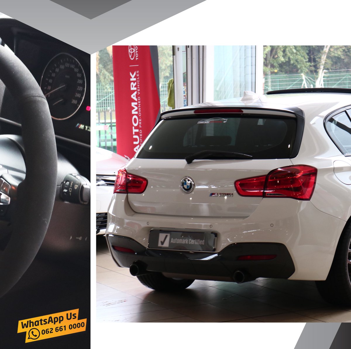 Freeway_Group's tweet photo. 2015
BMW 135i
Sport Auto
52 000km
Price: R399 900
T’s & C’s apply
https://t.co/XHDWOX91vH
Call ☎️ us on 011 661 0000
Or
WhatsApp 📲 us on 062 661 0000
#FreewayToyota #FreewayGroup #FreewayAutomark #Automark #BMW #BMW135i #135i #1Series #Auto #Sport https://t.co/crwTIMKDSP