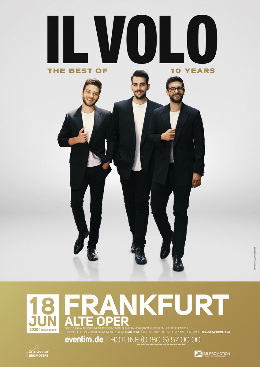 ilvolo's tweet photo. Hey #Ilvolovers Germany, BIG BIG BIG NEWS! 🚨🚨🚨
Save the date:
- 16 June 2020, Düsseldorf - Mitsubishi Electric Halle
- 18 June 2020, Frankfurt - Alte Oper 
Tickets are NOW available for PRE-SALE, only for our fan-club subscribers 👉 https://t.co/GQ1W2FwlRJ
#IlVolo https://t.co/ChPivjO11c