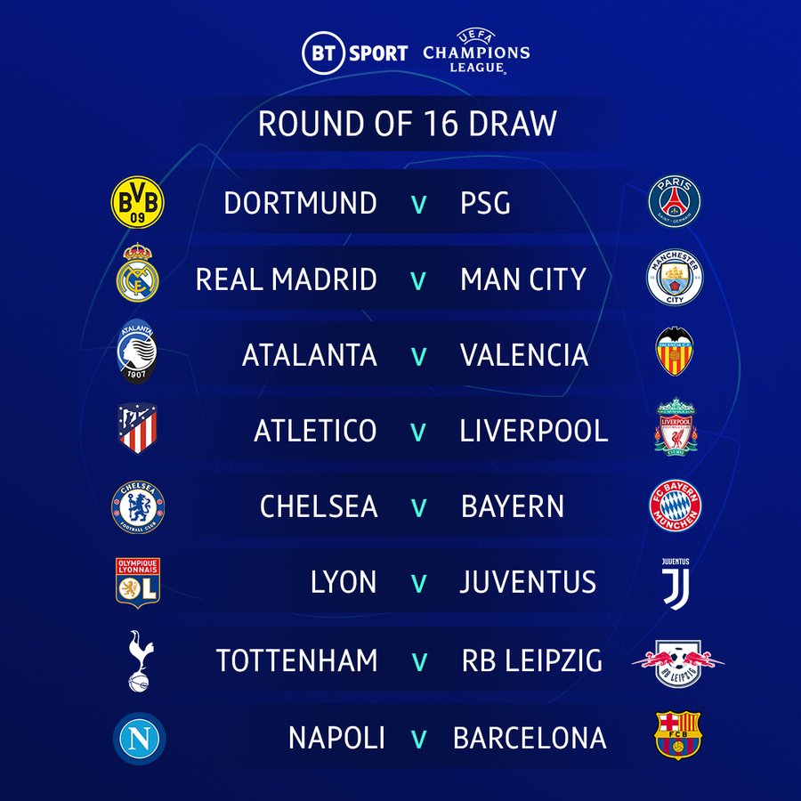 UEFA champions league round Liverpool, face Atletico and Bayern respectively - Legit.ng