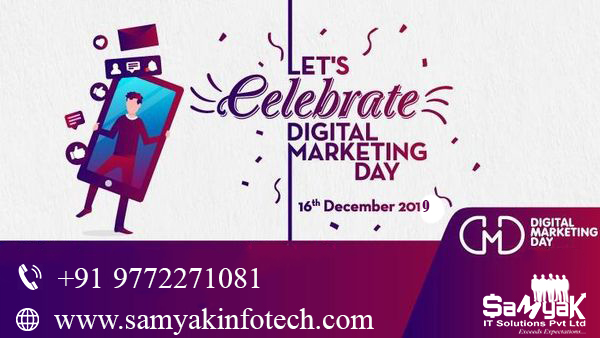 samyakclass's tweet photo. Happy World Digital Marketing Day
#DigitalMarketingDay #16December
#digitalmarketing #happydigitalmarketingday #samyakcomputerclasses #samyak #day #marketing #Marketers https://t.co/P7LeS6YtZA