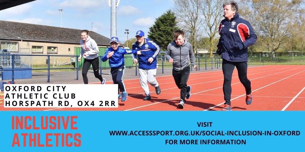 📢 Inclusive Athletics is coming to Oxford in 2020! 🥳

Head to ➡️ accesssport.org.uk/social-inclusi… for FAQs &amp; Contact Information 

#sport4all