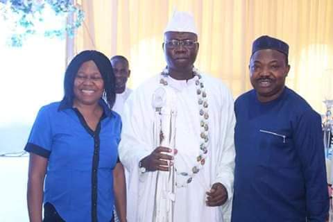 GaniAdams5's tweet photo. Last Saturday, Dec 14th, I was at the wedding ceremony of Churchill Uduak and Moses Olumide, the children of Mr and Mrs Churchil Tom Udoh and Late Chief and Mrs Olufemi Adedeji, which held at Hardunni Banquet Hall, Maryland, Lagos. https://t.co/v4pr6CegLd