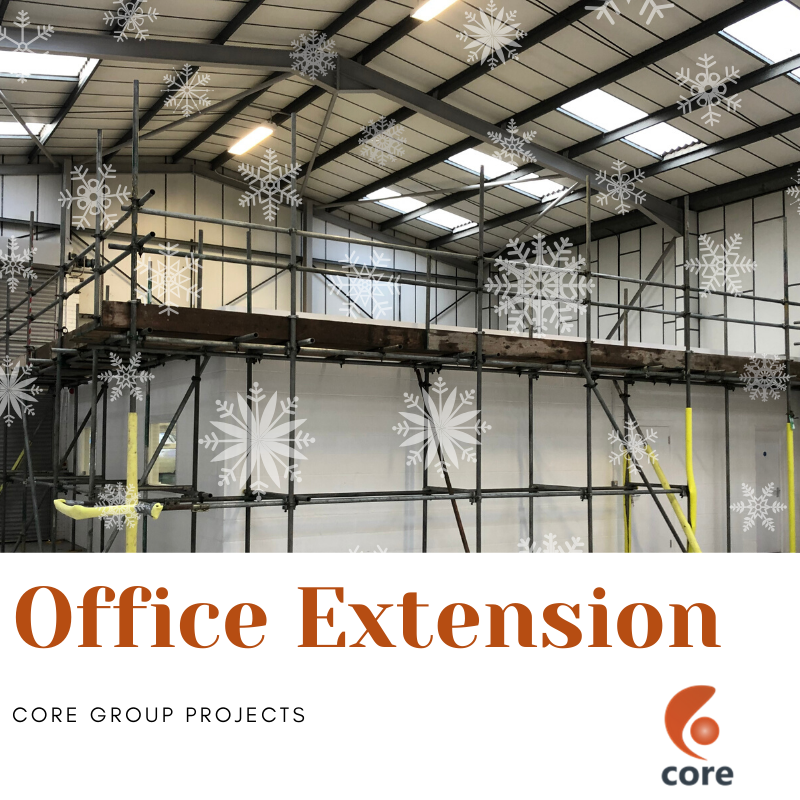 coregroupltd's tweet photo. Day 9 

With all the NEW projects that are taking shape for Core, we are having to EXTEND our new offices to fit in all our lovely staff and their desks inside! 
Work has started already, it's going to be an exciting 2020. 

#core #12daysofchristmas https://t.co/wQD61zUMAJ
