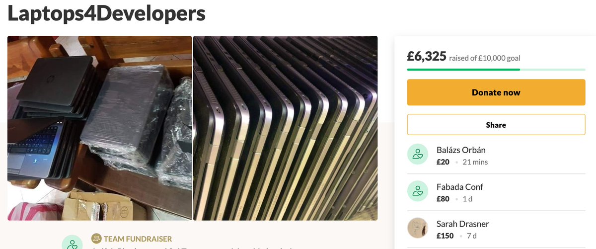 Este donativo se ha realizado con el presupuesto sobrante de la segunda edición de la FabadaConf (celebrada en Gijón en Noviembre de 2019). - <a href="/FabadaConf/">Fabada Conference</a> 

We say a very big thank you to everyone involved in this. You're all amazing.