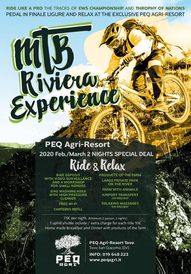 Mountain Biking Riviera Experience. PEQ Agri-Resort 2 Nights Special Deal for February and March 2020 ⛰🚵‍♂️🚴‍♀️🚵‍♂️🚴‍♀️ Ride and Relax! 😊😊😊 PEQ Agri Agri Resort L'Arancio in Fiore #PEQagriarancioinfiore #Italy #Liguria #mountainbiking